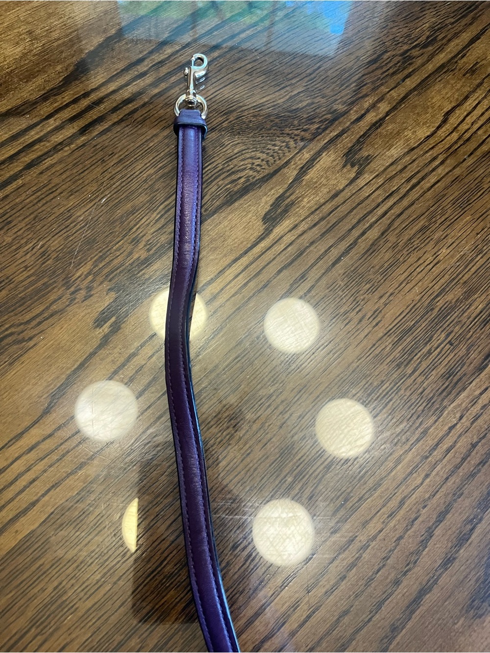 COACH Leather Crossbody/Shoulder Purse Strap in Plum - Picture 13 of 14